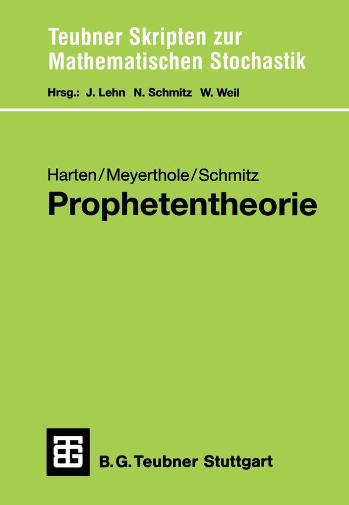 Produktbild: Prophetentheorie | Andreas Meyerthole, Norbert Schmitz, Friedrich Harten