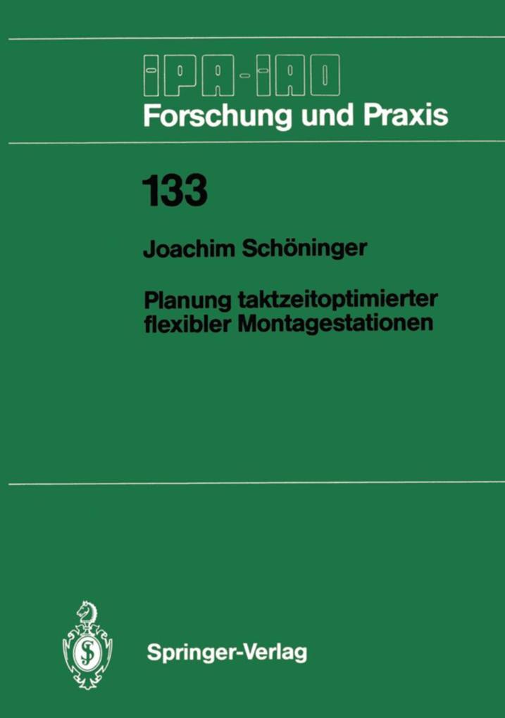 Produktbild: Planung taktzeitoptimierter flexibler Montagestationen | Joachim Schöninger