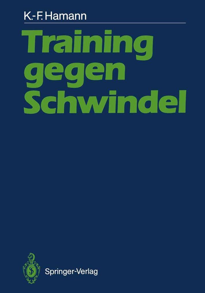 Produktbild: Training gegen Schwindel | Karl-Friedrich Hamann
