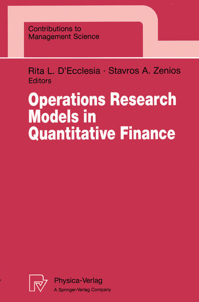 Produktbild: Operations Research Models in Quantitative Finance