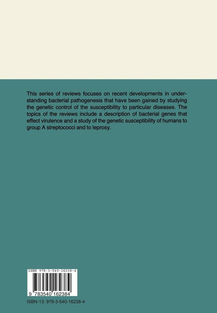 Weitere Ansicht: Genetic Control of the Susceptibility to Bacterial Infection