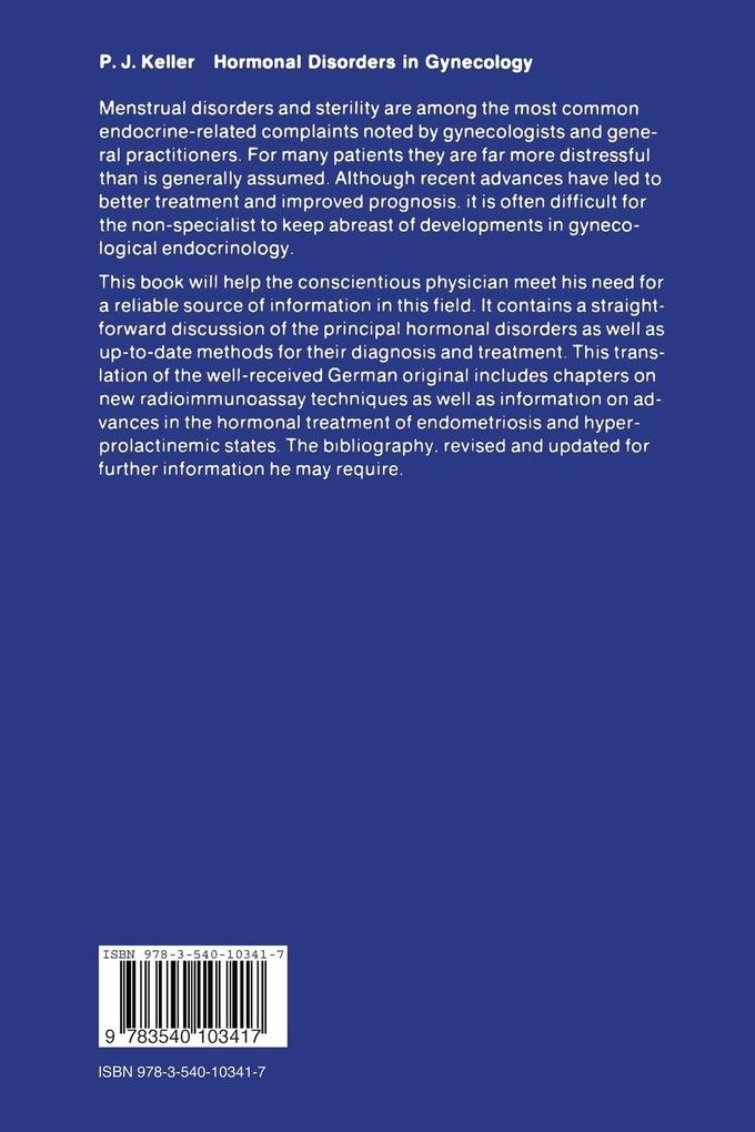 Weitere Ansicht: Hormonal Disorders in Gynecology | P. J. Keller
