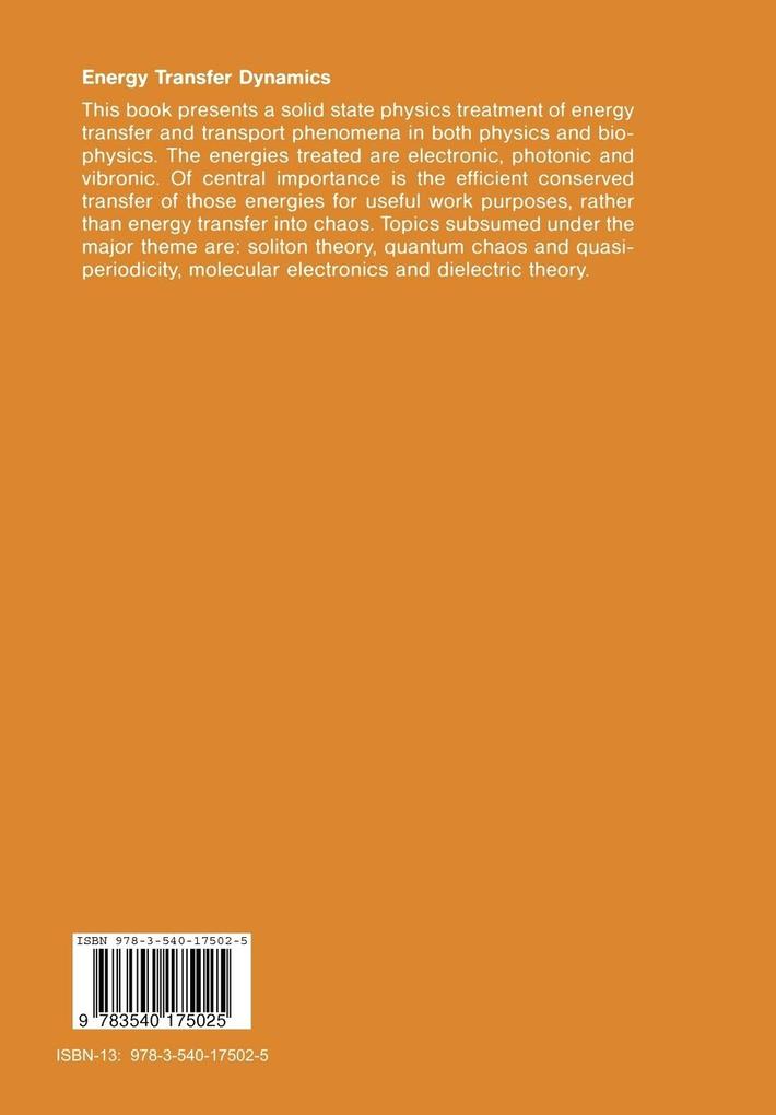 Weitere Ansicht: Energy Transfer Dynamics