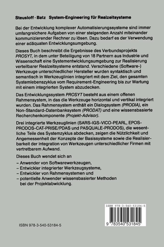 Weitere Ansicht: System-Engineering für Realzeitsysteme