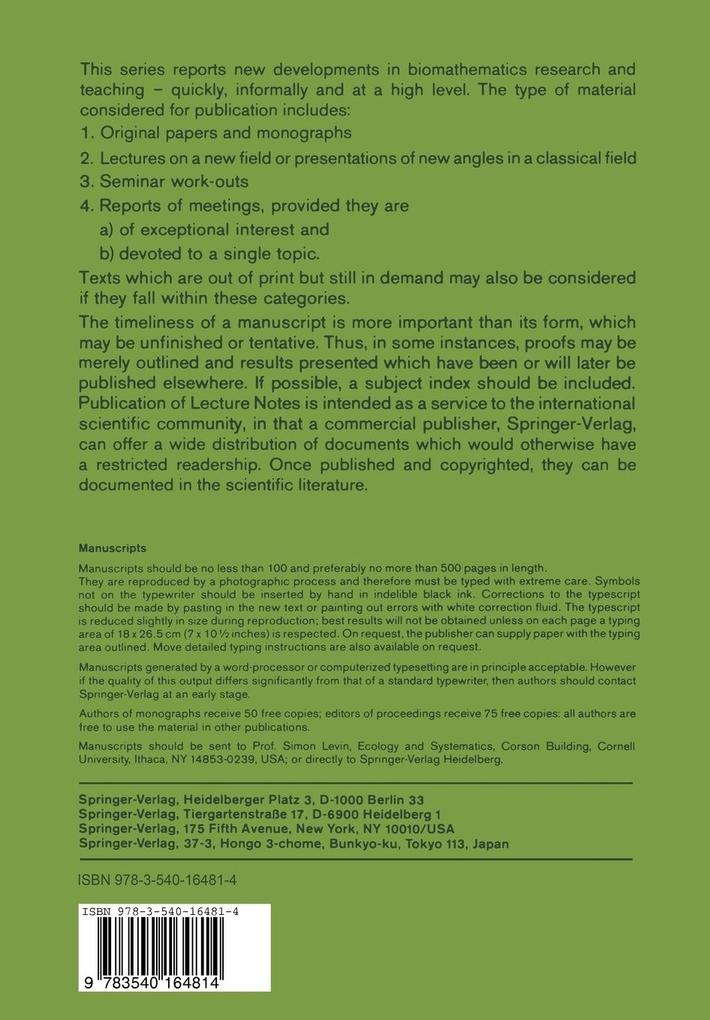 Weitere Ansicht: Nonlinear Oscillations in Biology and Chemistry