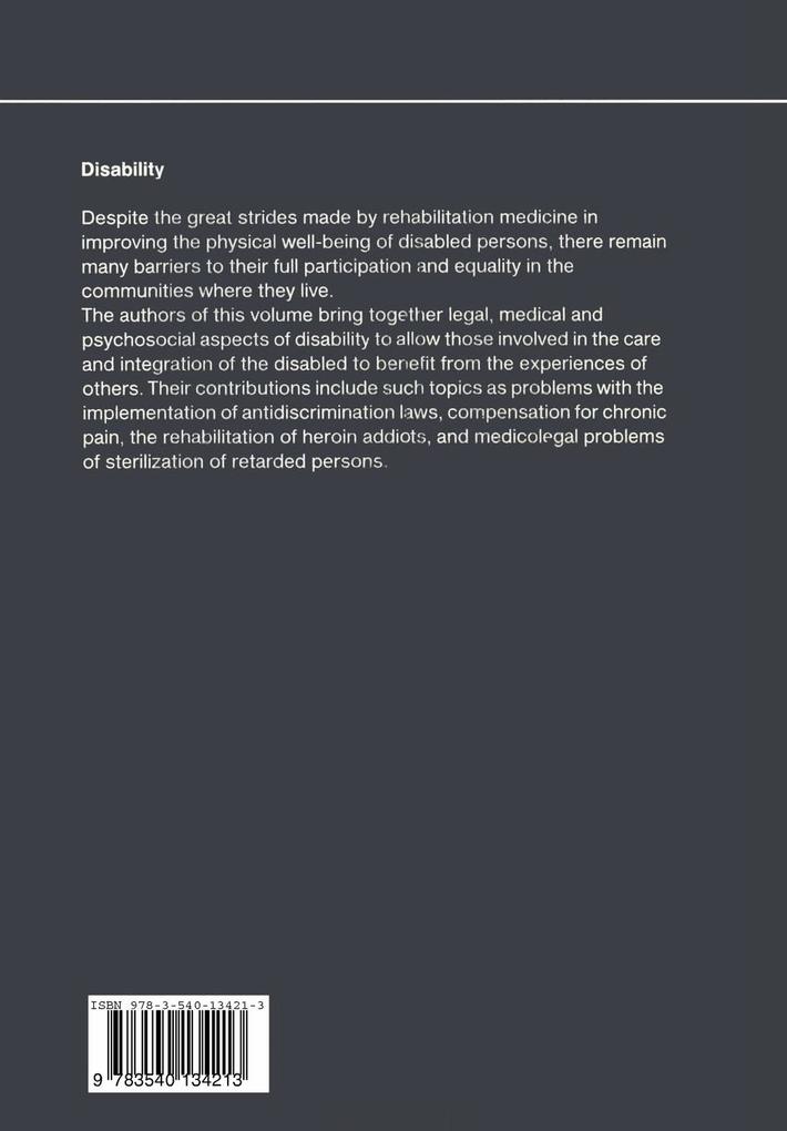 Weitere Ansicht: Disability