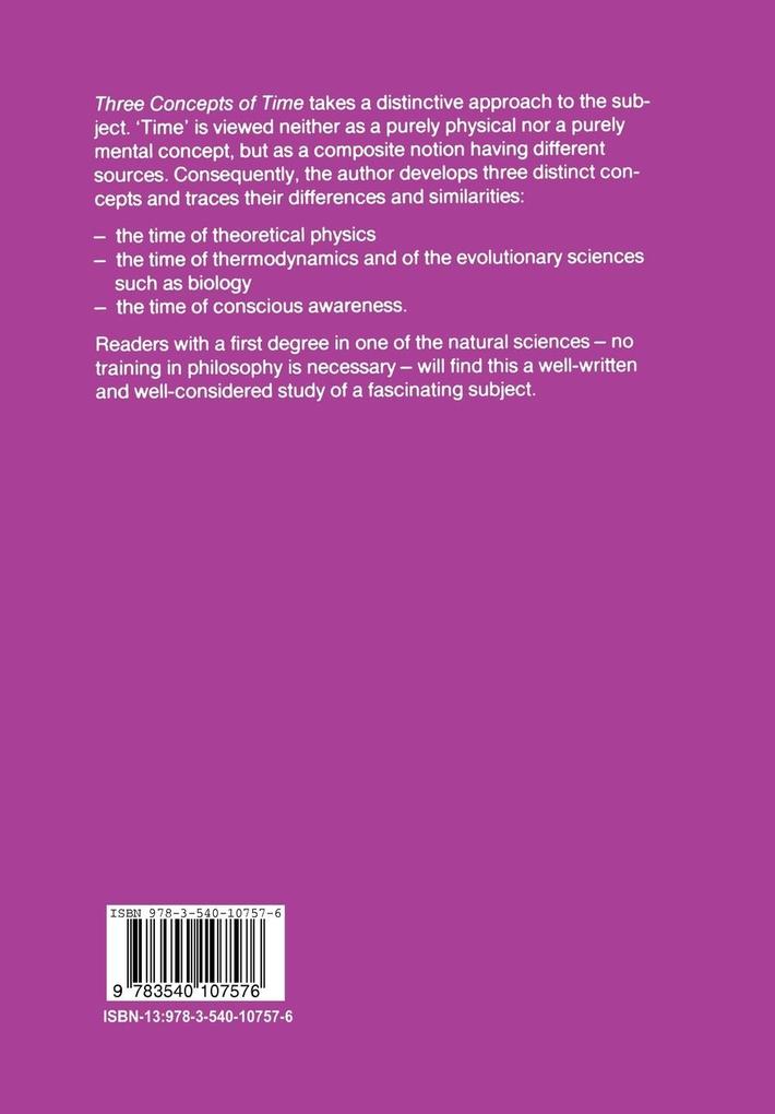 Weitere Ansicht: Three Concepts of Time | K. G. Denbigh