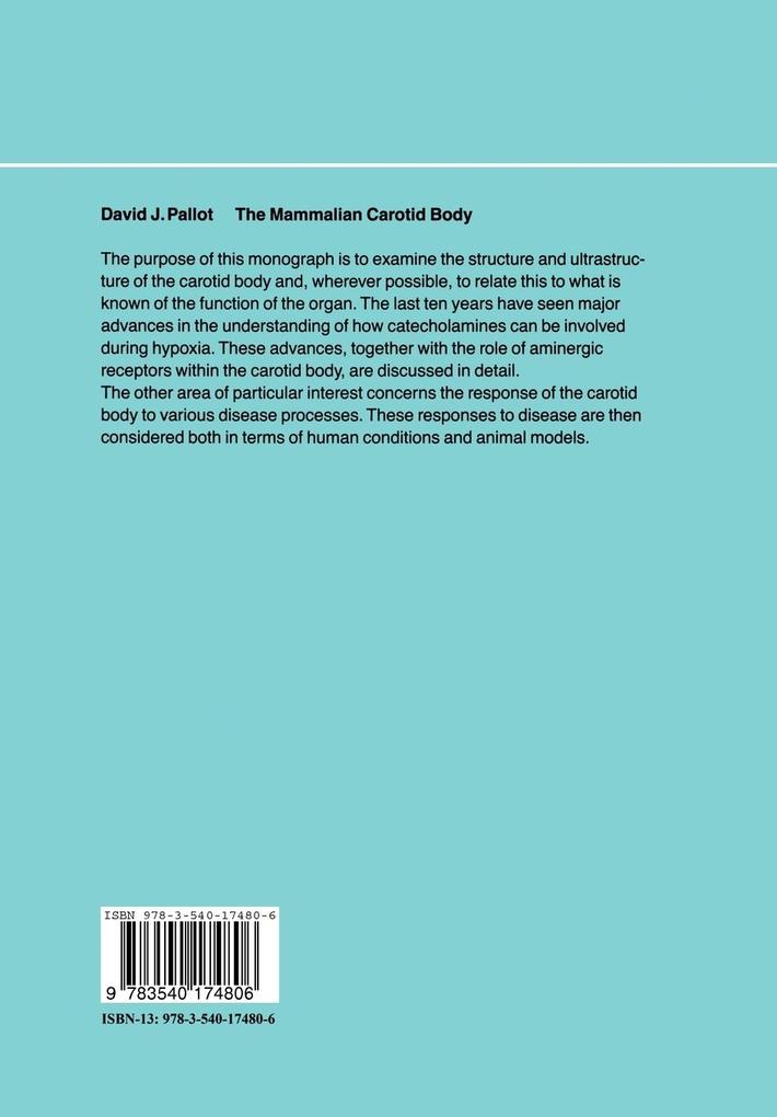 Weitere Ansicht: The Mammalian Carotid Body | David J. Pallot