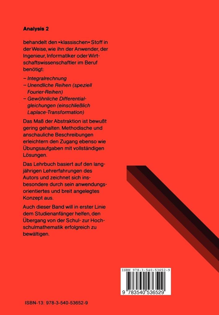 Weitere Ansicht: Analysis 2 | Gert Böhme