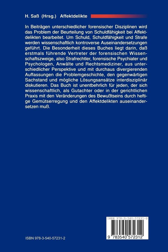 Weitere Ansicht: Affektdelikte | Henning Saß