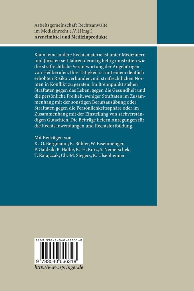 Weitere Ansicht: Medizin und Strafrecht | T. Ratajczak, K.-O. Bergmann, K. Bühler, W. Eisenmenger, P. Gaidzik