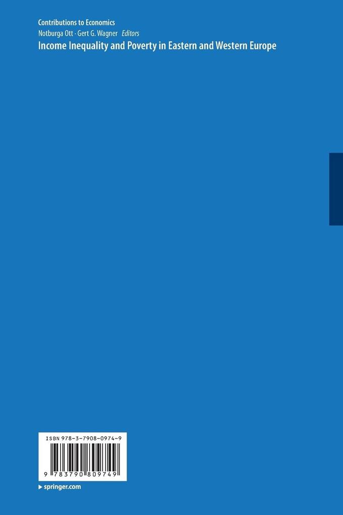 Weitere Ansicht: Income Inequality and Poverty in Eastern and Western Europe