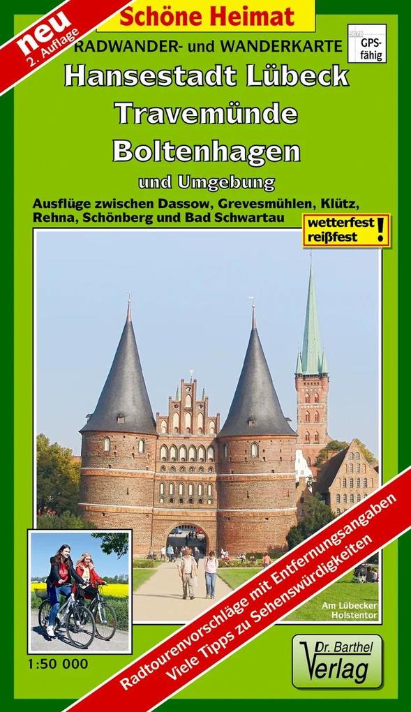 Produktbild: Hansestadt Lübeck, Travemünde, Boltenhagen und Umgebung Radwander- und Wanderkarte 1 : 50 000