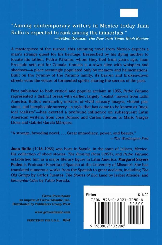 Weitere Ansicht: Pedro Páramo | Juan Rulfo