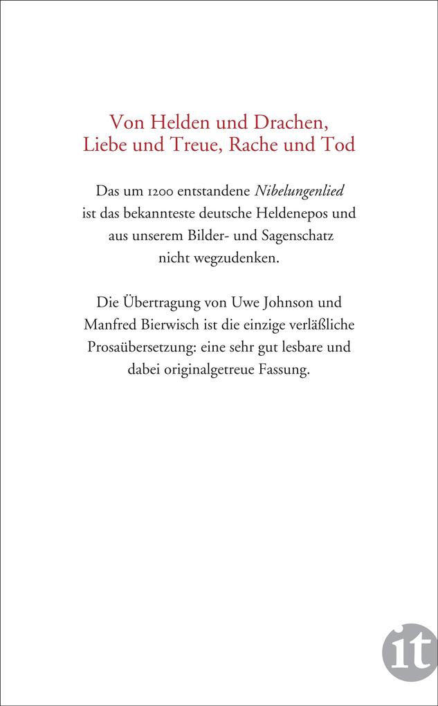 Weitere Ansicht: Das Nibelungenlied | Uwe Johnson, Manfred Bierwisch