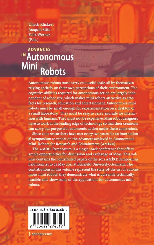Weitere Ansicht: Advances in Autonomous Mini Robots