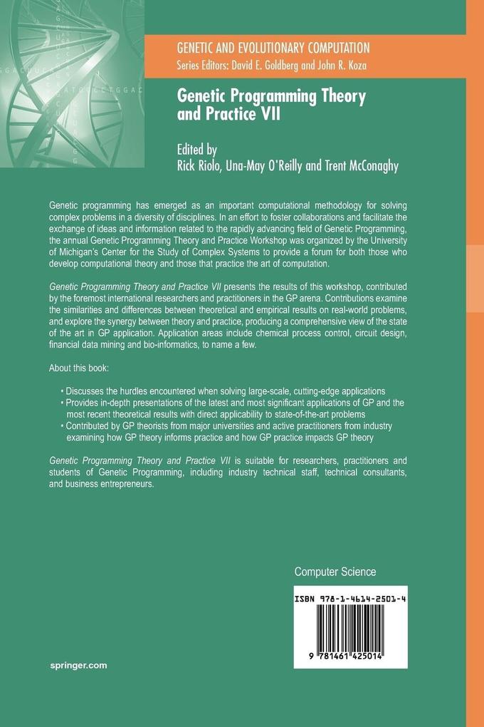 Weitere Ansicht: Genetic Programming Theory and Practice VII