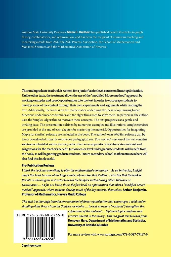 Weitere Ansicht: Linear Optimization | Glenn Hurlbert