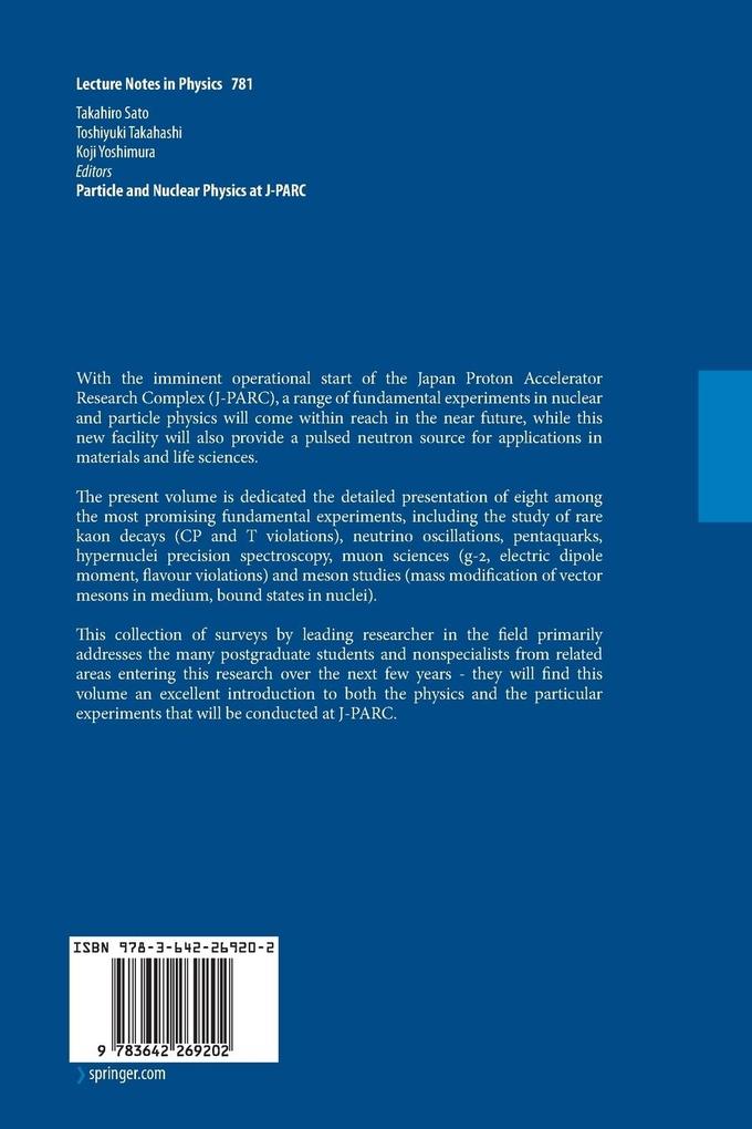 Weitere Ansicht: Particle and Nuclear Physics at J-PARC