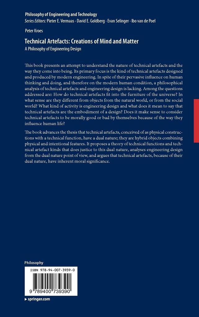 Weitere Ansicht: Technical Artefacts: Creations of Mind and Matter | Peter Kroes