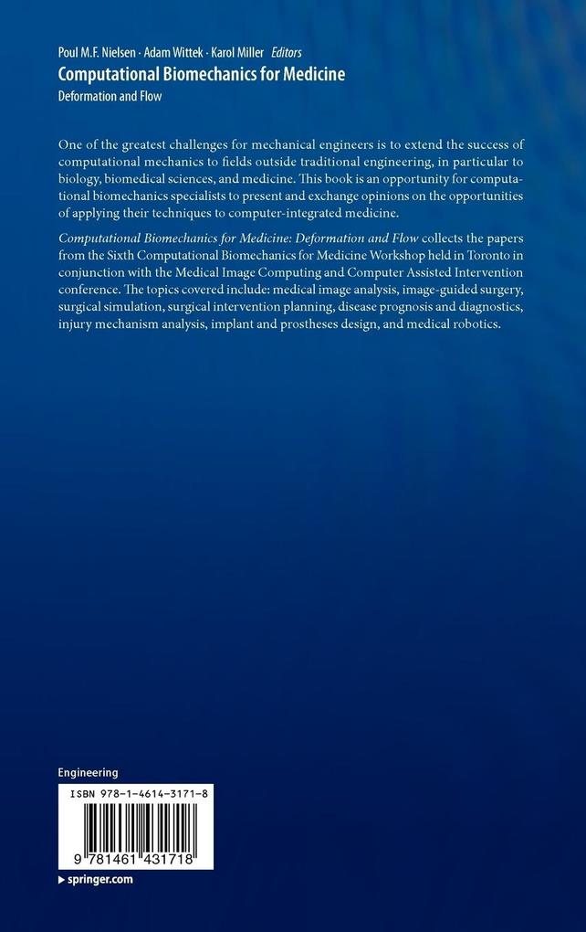 Weitere Ansicht: Computational Biomechanics for Medicine