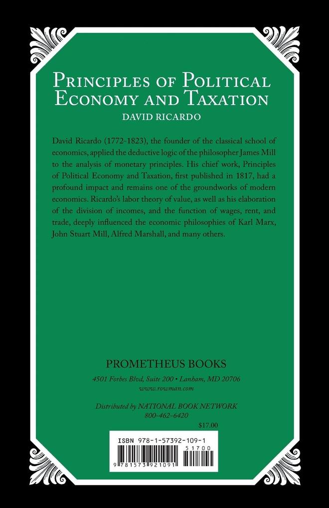 Weitere Ansicht: Principles of Political Economy and Taxation | David Ricardo