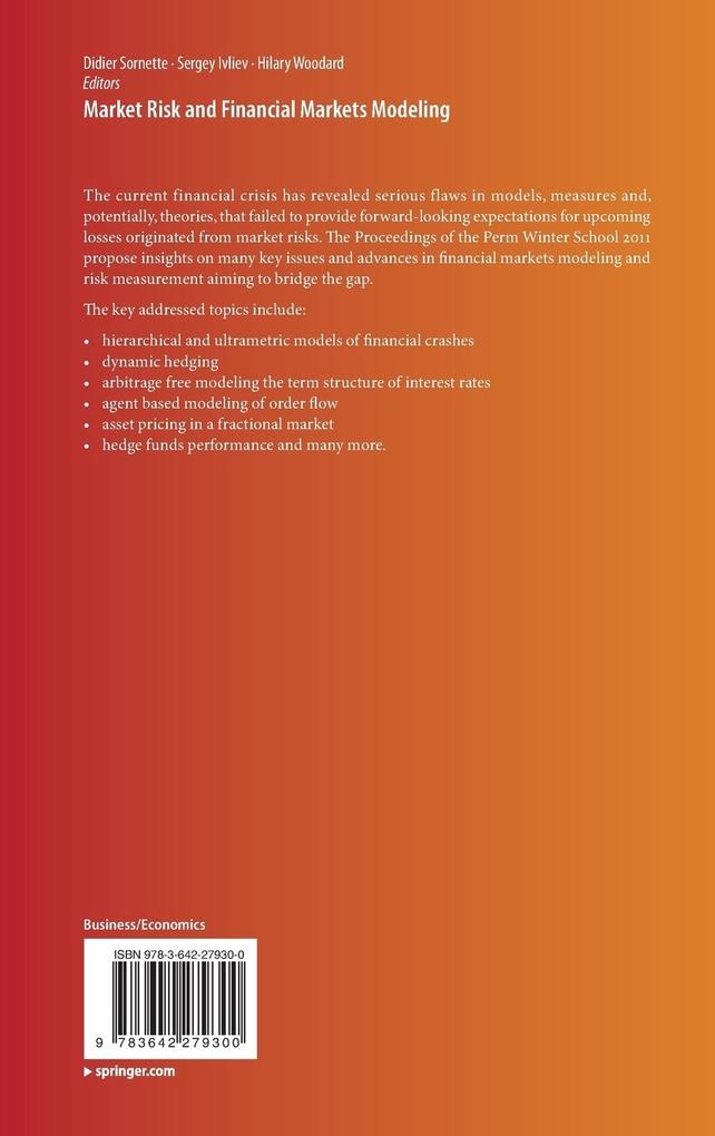 Weitere Ansicht: Market Risk and Financial Markets Modeling