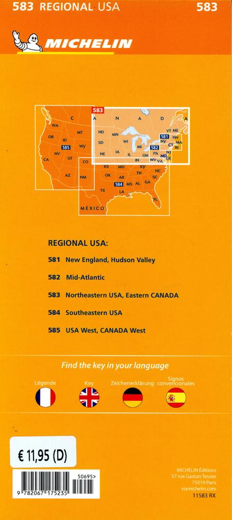 Weitere Ansicht: Michelin USA Nord-Ost, Kanada Ost | Michelin