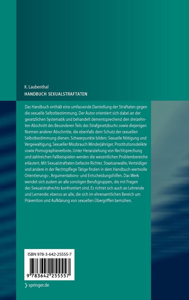 Weitere Ansicht: Handbuch Sexualstraftaten | Klaus Laubenthal