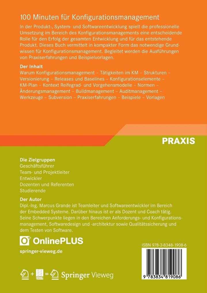 Weitere Ansicht: 100 Minuten für Konfigurationsmanagement | Marcus Grande