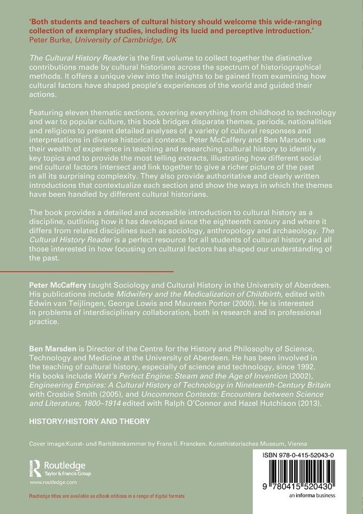 Weitere Ansicht: The Cultural History Reader
