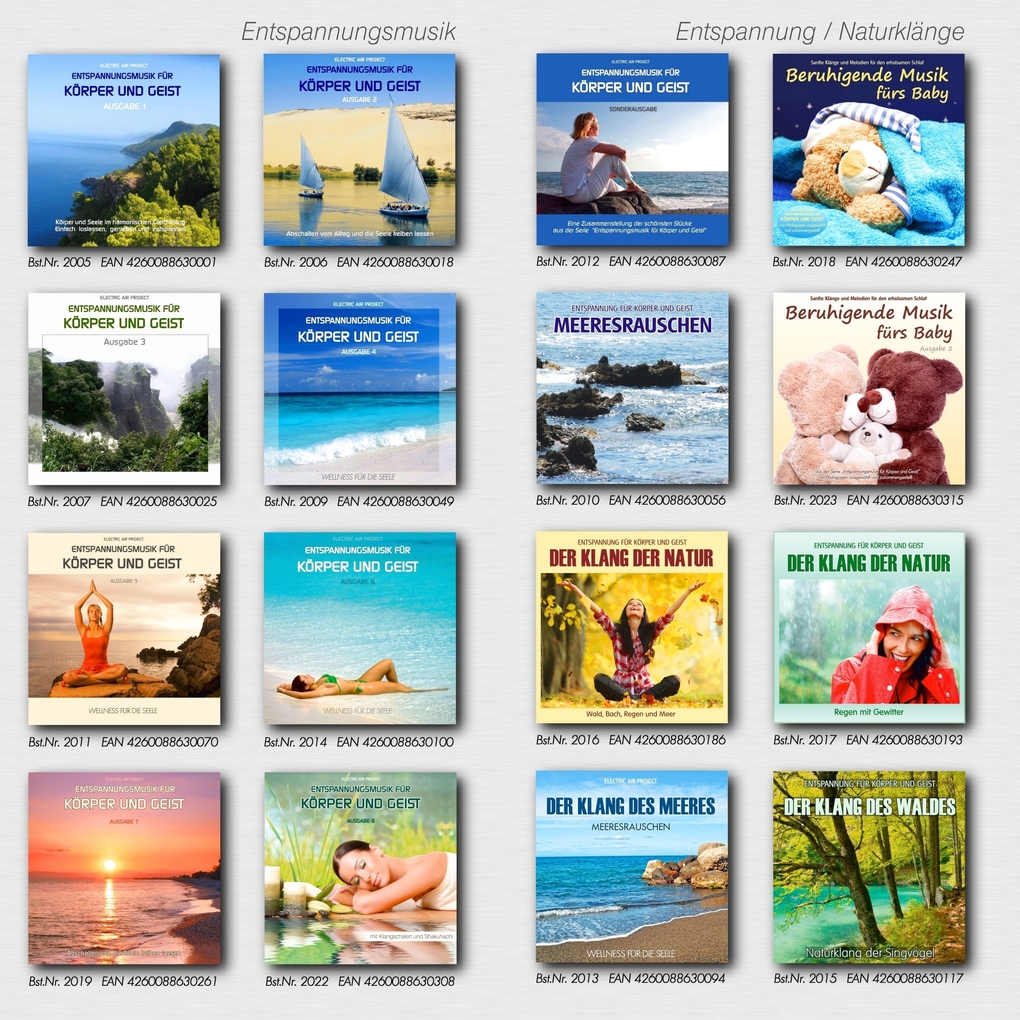 Weitere Ansicht: Entspannungsmusik für Körper und Geist - Sonderausgabe | Electric Air Project