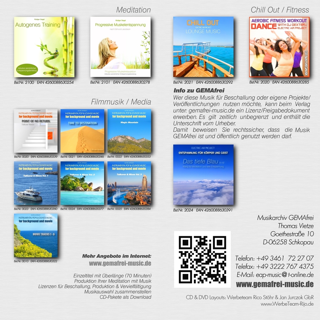 Weitere Ansicht: Entspannungsmusik für Körper und Geist - Sonderausgabe | Electric Air Project