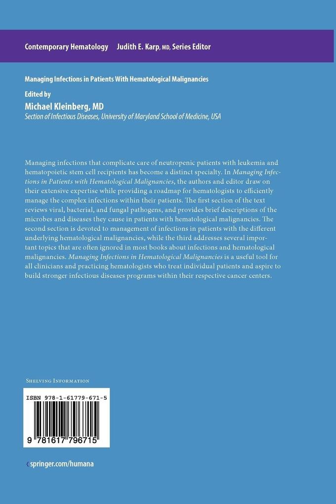 Weitere Ansicht: Managing Infections in Patients With Hematological Malignancies