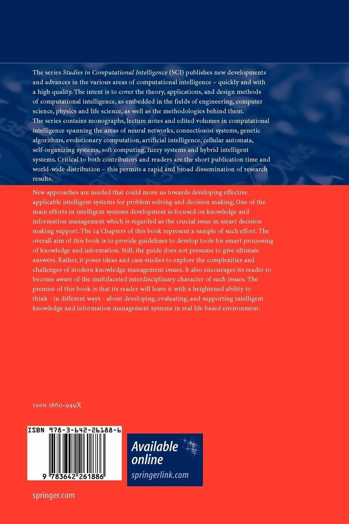 Weitere Ansicht: Smart Information and Knowledge Management