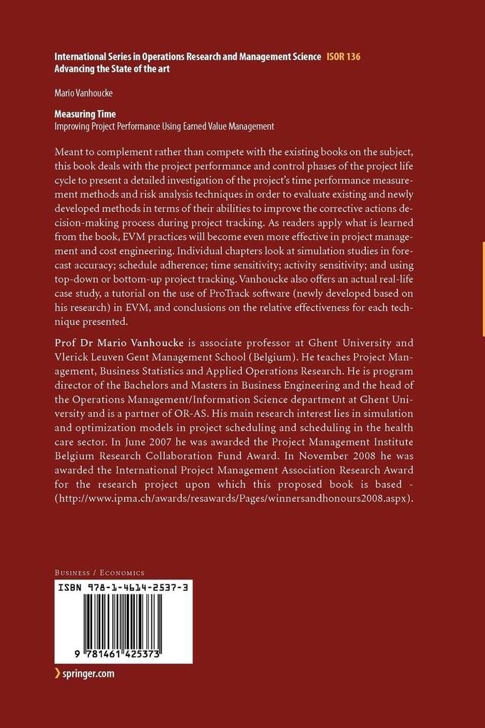 Weitere Ansicht: Measuring Time | Mario Vanhoucke