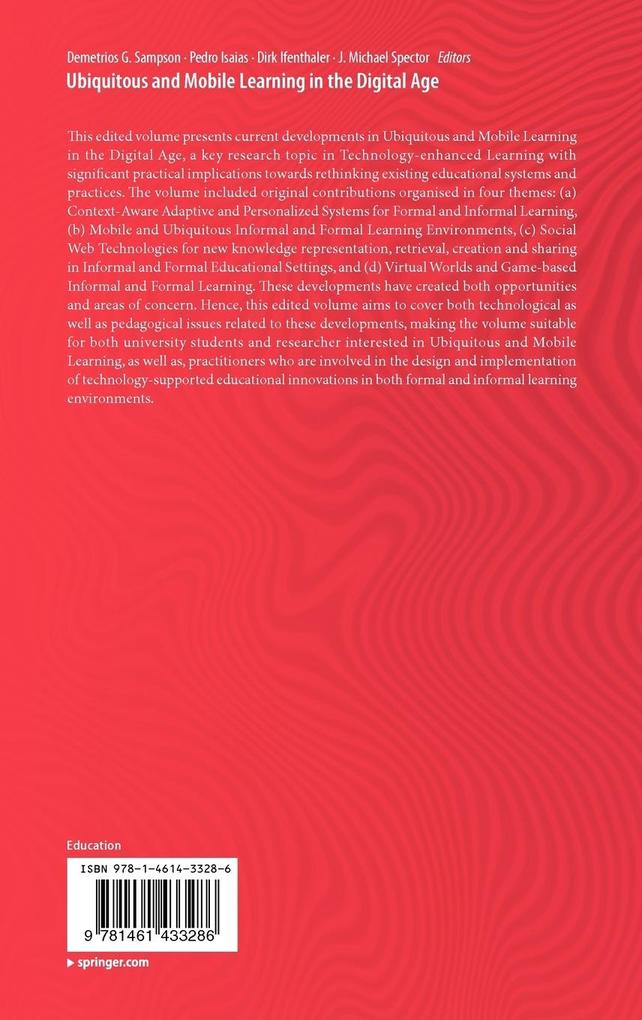 Weitere Ansicht: Ubiquitous and Mobile Learning in the Digital Age