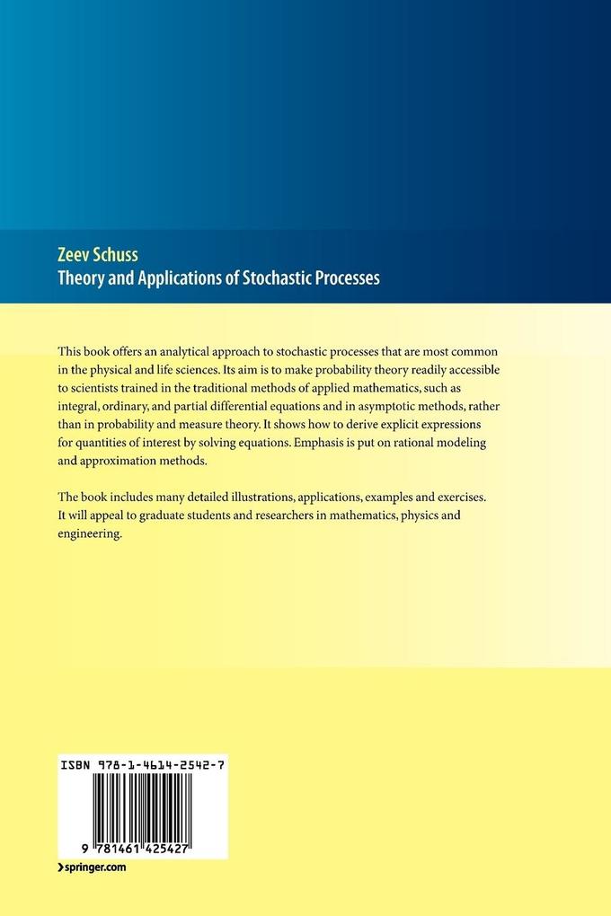 Weitere Ansicht: Theory and Applications of Stochastic Processes | Zeev Schuss