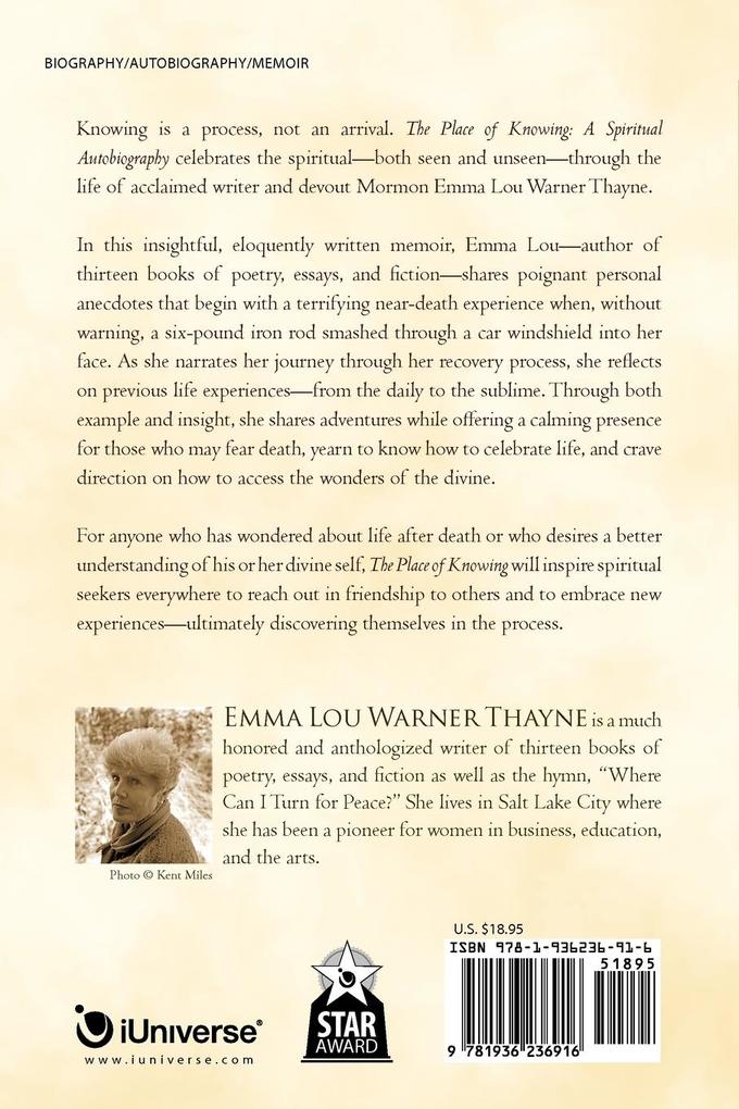 Weitere Ansicht: The Place of Knowing | Emma Lou Warner Thayne