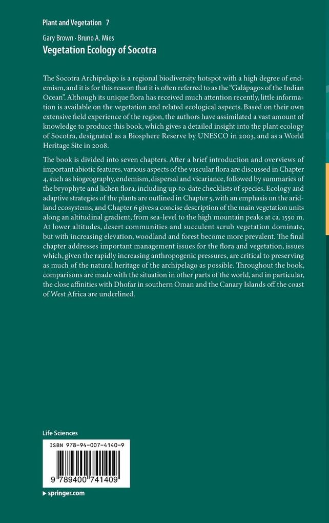 Weitere Ansicht: Vegetation Ecology of Socotra | Gary Brown, Bruno Mies