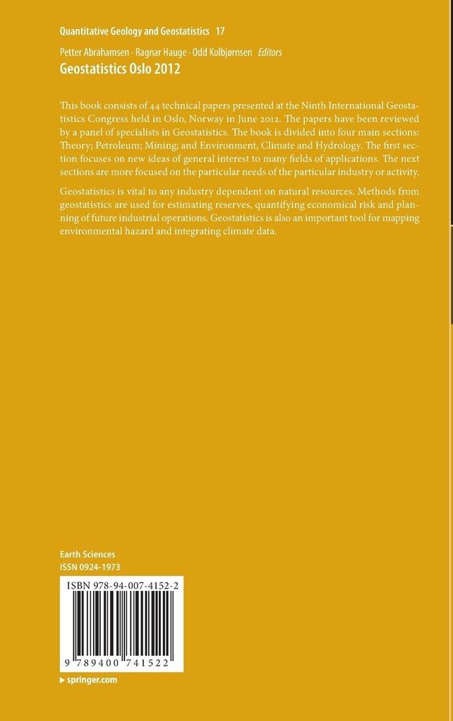 Weitere Ansicht: Geostatistics Oslo 2012