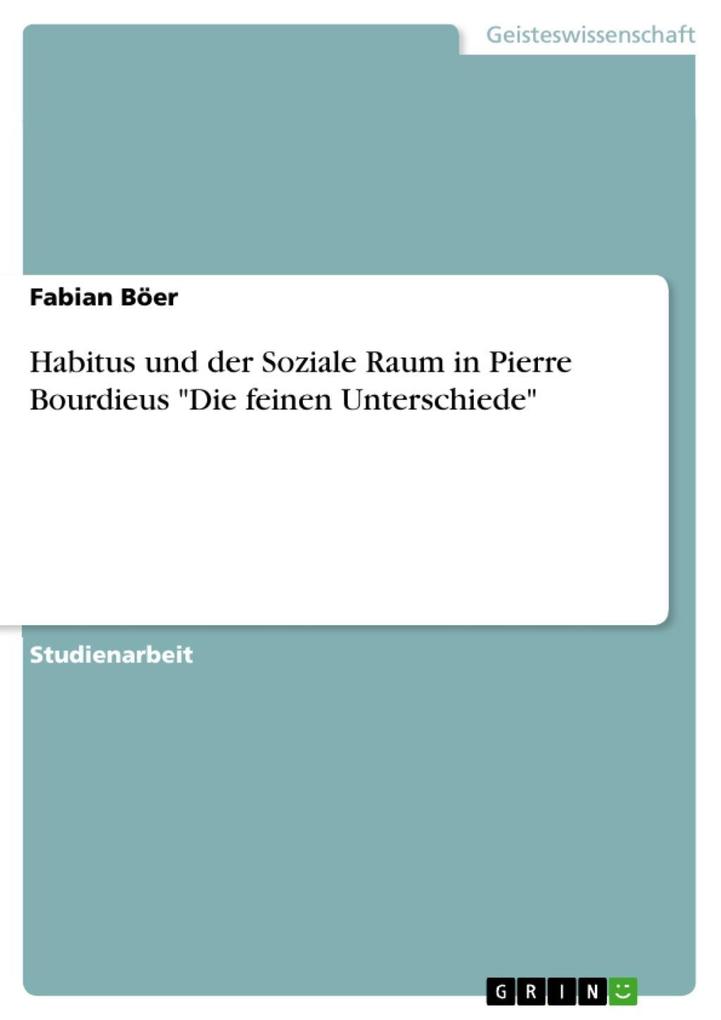Bourdieu die feinen unterschiede pdf