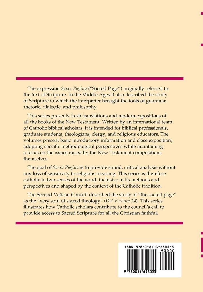 Weitere Ansicht: Sacra Pagina: The Gospel of Luke | Luke Timothy Johnson