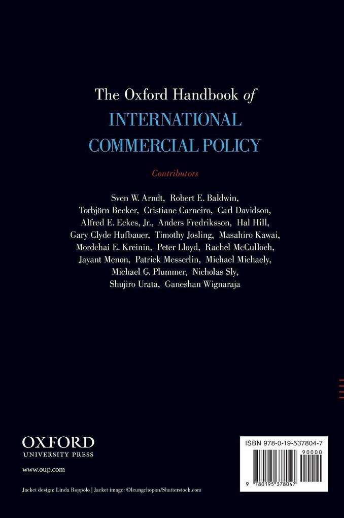 Weitere Ansicht: The Oxford Handbook of International Commercial Policy | Kreinin