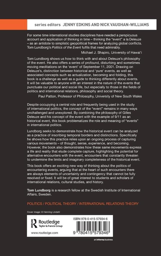 Weitere Ansicht: Politics of the Event | Tom Lundborg
