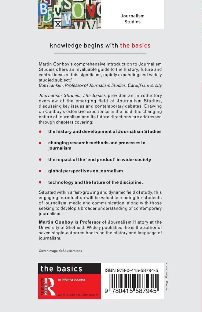 Weitere Ansicht: Journalism Studies | Martin Conboy