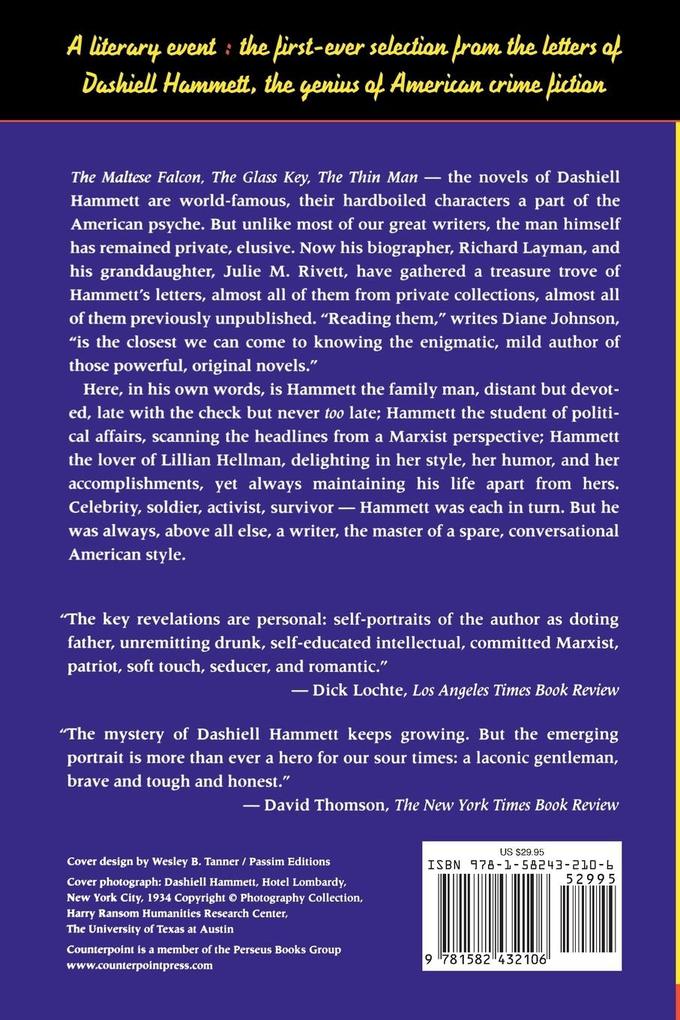 Weitere Ansicht: Selected Letters of Dashiell Hammett | Dashiell Hammett