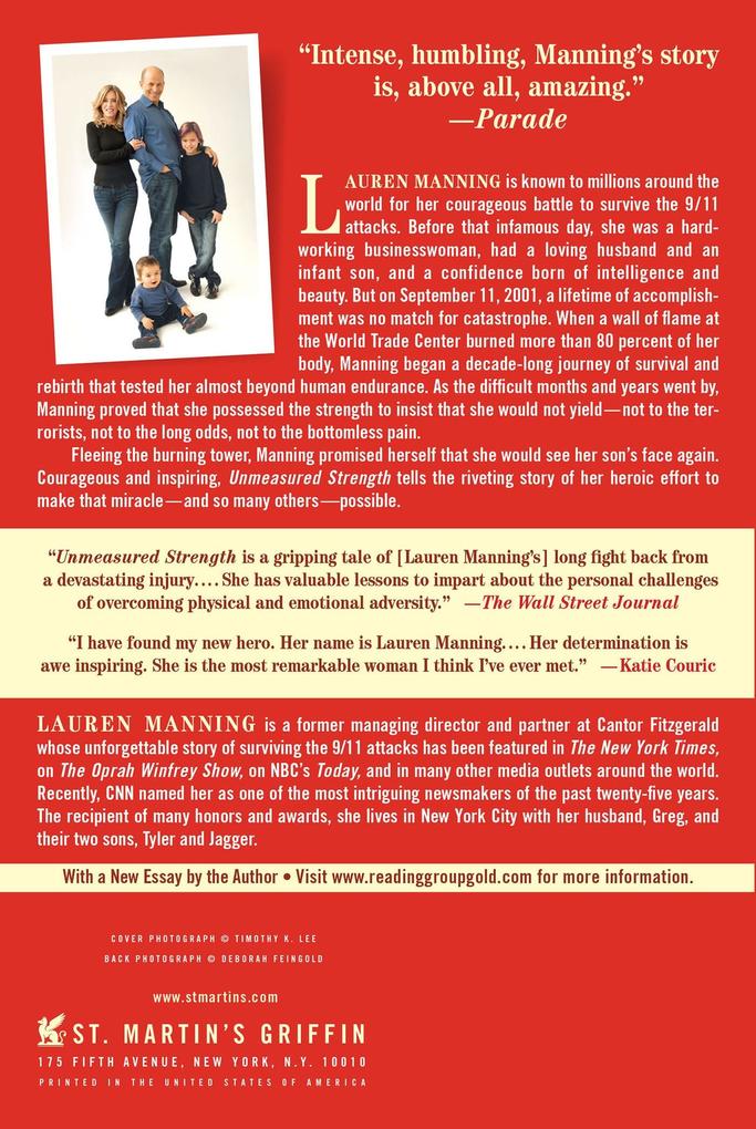 Weitere Ansicht: Unmeasured Strength | Lauren Manning