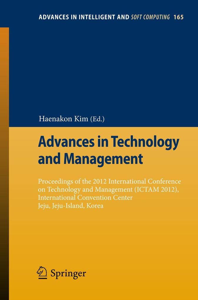 Produktbild: Advances in Technology and Management