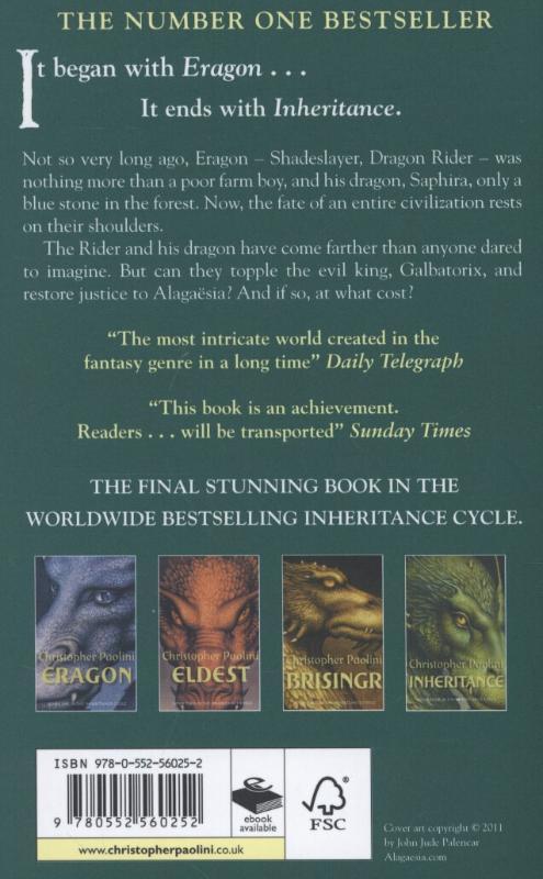Weitere Ansicht: Inheritance | Christopher Paolini